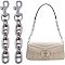 Alloy Bag Extender Chains, with Swivel Eye Bolt Snap Hook, Gunmetal, 120mm