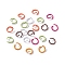 Spray Painted Iron Open Jump Rings, Mixed Color, 18 Gauge, 10x1mm, about 3846pcs/1000g