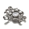 Brass Clear Cubic Zirconia Constellation Charms KK-J278-33P-B-3