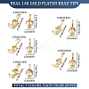 100Pcs 5 Style Brass Bead Tips KK-BBC0009-04-2