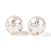 ABS Plastic Imitation Pearl Round Beads SACR-T017-76A-3