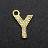 Alloy Rhinestone Charms PALLOY-S098-DA021-Y-1