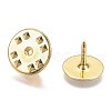 Brass Butterfly Clutches Pin Backs KK-Z003-01G-3