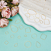 200Pcs 12 Styles Brass Linking Rings KK-ME0002-89-5
