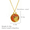 304 Stainless Steel Enamel Constellation Pendant Necklaces DJ0261-1-1-1