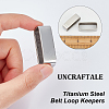 Stainless Steel Belt Loop Keepers FIND-WH0110-795-4