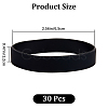 Flat Plain Silicone Cord Bracelet for Men Women BJEW-WH0016-32I-2