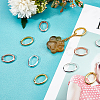 Brass Twister Clasps KK-FH0001-36-4