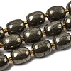 Natural Pyrite Beads Strands G-Z131-D01-02-2