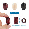 60Pcs 3 Colors Wooden Beads WOOD-CD0001-12-8