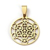 201 Stainless Steel Pendants STAS-E200-06G-1