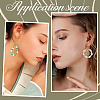 DIY Brass Teardrop & Ring Dangle Earring Making Kit KK-SP0002-10A-5