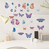 16 Sheets 8 Styles Waterproof PVC Wall Stickers DIY-WH0345-016-6