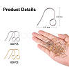 100Pcs 2 Colors 316 Surgical Stainless Steel Earring Hooks JX216A-2