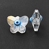Evil Eye Glass Butterfly Beads G-P485-01A-1