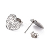 Non-Tarnish 304 Stainless Steel Stud Earring Findings STAS-I183-08B-P-3