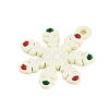 Christmas Theme Spray Painted Alloy Enamel Pendants X-ENAM-Z020-01F-2