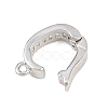 Brass Micro Pave Clear Cubic Zirconia Enhancer Shortener Pendant Bails KK-Z151-02P-2