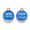 Alloy Enamel Pendants ENAM-S124-01A-02J-1
