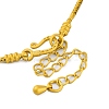 Brass European Bracelets BJEW-C080-03G-08-3