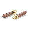 Bullet Natural Mahogany Obsidian Pointed Pendants G-E332-C37-G-3