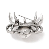 Natural Howlite Brooches G-A224-01AS-07-2