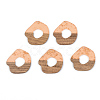 Transparent Resin & Walnut Wood Pendants RESI-S389-050A-B04-1