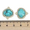 Dyed Natural Howlite Faceted Oval Links G-B126-01G-14-3
