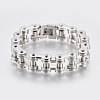 Tarnish Resistant Men's 201 Stainless Steel Bracelets BJEW-H569-20MM-A-1