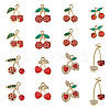 16Pcs 8 Styles Cherry Alloy Pendants FIND-TA0008-78-2
