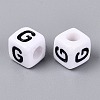 Opaque Acrylic Beads SACR-N020-04A-G-2