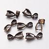 Antique Bronze Brass Ice Pick Pinch Bails X-KK-KK16-AB-1