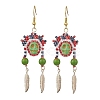 Iron Dangle Stud Earring EJEW-MZ00189-02-1