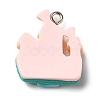 Autumn Theme Opaque Resin Pendants RESI-L038-03P-02-2