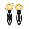 Alloy & Iron Bookmark Cabochon Settings PALLOY-N184-03G-4