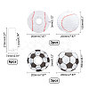 Football-shaped Paper Lantern Set DIY-WH0259-39-2