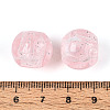 Transparent Acrylic and Glitter Powder Beads TACR-T028-66A-3