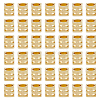 100Pcs Rack Plating Brass Beads KK-GO0001-63-1