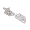 Rack Plating Brass Pave Cubic Zirconia Slide Charms KK-G464-02P-3