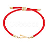 1Pc Adjustable Nylon Cord Slider Bracelets for Women BJEW-LP0001-32V-02-1