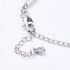 Braided Cotton Cord Bracelet Making MAK-I006-22P-3