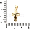 Brass Micro Pave Cubic Zirconia Pendants CU-CJC290F-01A-G-RS-3