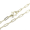Brass Paperclip Chains MAK-S072-10A-14KC-1