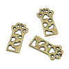 Open Back Bezel Pendants X-PALLOY-TAC0010-08AB-4