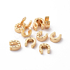 Brass Charms X-KK-R058-006G-1