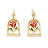 Brass Enamel Pendants X-KK-L237-009G-1