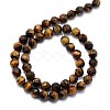 Natural Grade AB Yellow Tiger Eye Round Beads Strands G-O047-10-8mm-2