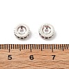 Brass Micro Pave Cubic Zirconia Beads KK-R216-10B-S02-3