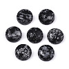 Natural Snowflake Obsidian Cabochons G-N326-59B-2