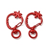 Spray Painted Alloy Swivel Lobster Claw Clasps X-FIND-A027-03-2